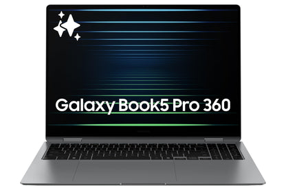 Samsung 16” Galaxy Book5 Pro 360 Copilot+ PC, AI Computer, Intel Core 7 Ultra Processor, 3K AMOLED (2880x1800) Touchscreen, S Pen,120Hz, Dolby Atmos, Student Laptop, Lightweight, All-Day Battery Life