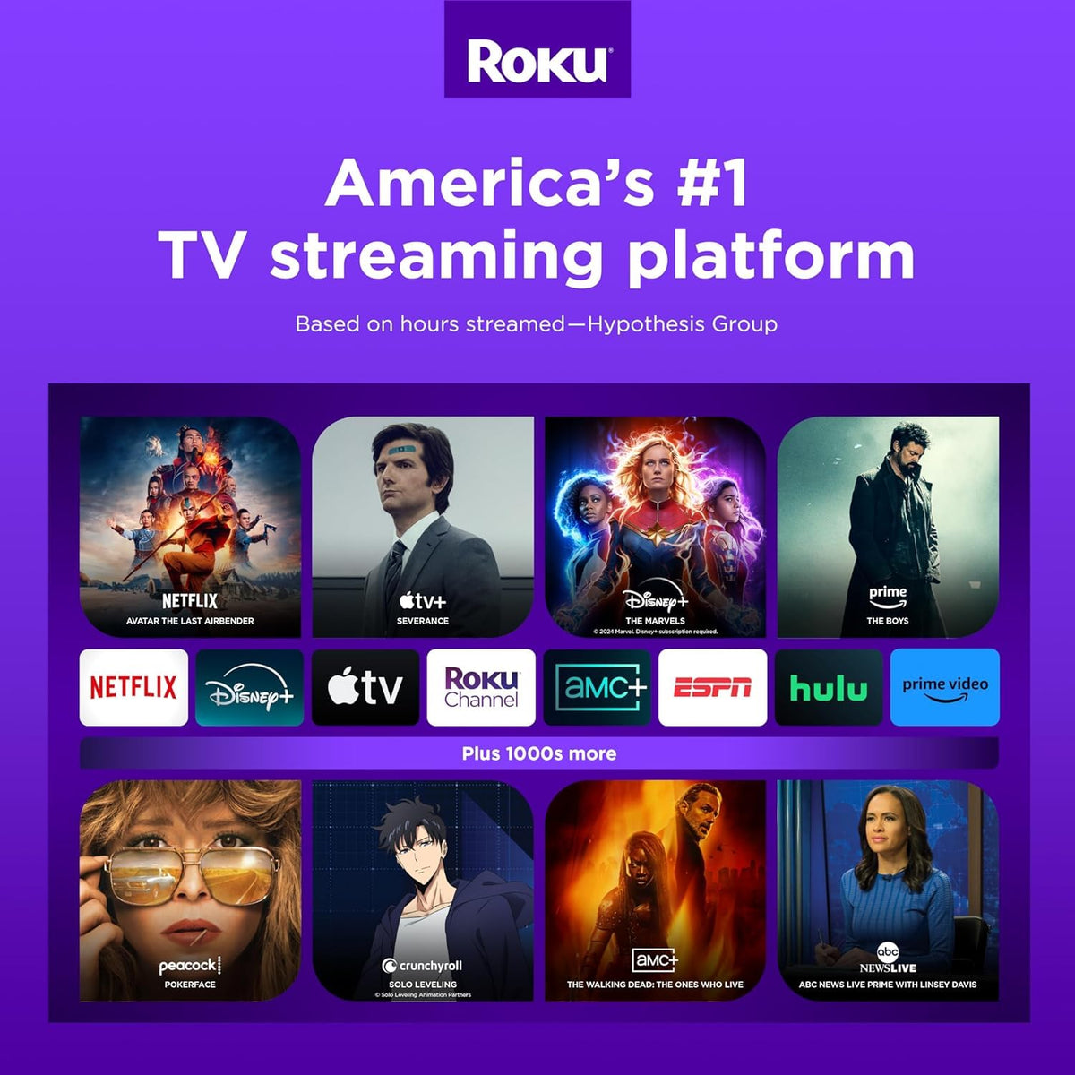 Roku Smart TV – 55-Inch Select Series 4K HDR RokuTV with Roku Enhanced Voice Remote, Brilliant 4K Picture, Automatic Brightness, & Seamless Streaming – Live Local News, Sports, Family Entertainment