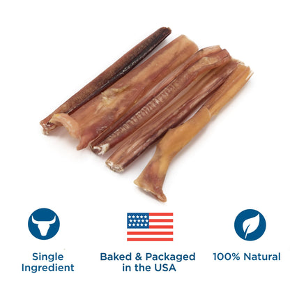 Best Bully Sticks 4 Inch Bully Sticks - 8 oz (Pack of 1) - 100% Natural Grass-Fed, Grain and Rawhide Free, Ideal for Small or Young Canines