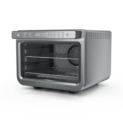 Ninja Air Fryer & Toaster Oven | Prestige Smart XL Countertop Oven | Bakes up to 20 Cookies, Fits up to a 12lb Turkey | Pizza, Toast, Bake, Air Fry & Reheat | 1800 Watts | Stainless Steel | DT501