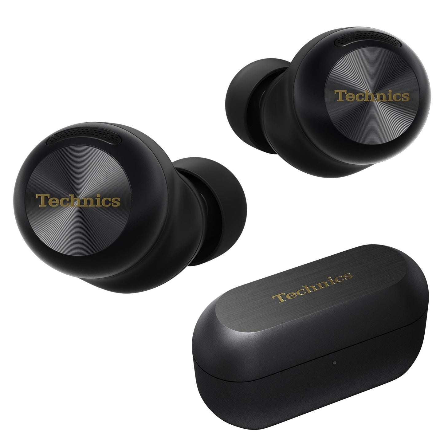Technics Reference Class Hi-Fi Wireless Earbuds, Dolby Atmos, Head Tracking, Adaptive Noise Cancelling, 3 Device Multipoint, 10-hr Battery, Wireless Charging, in Ear Headphones - EAH-AZ100-K (Black)