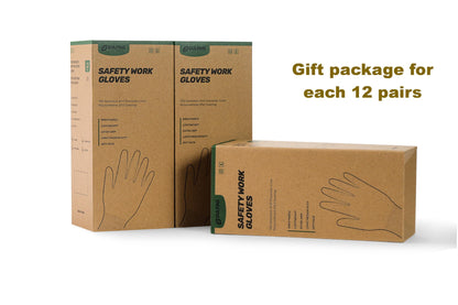 DULFINE Safety Work Gloves PU Coated-12 Pairs,Grey Seamless Knit Glove with Polyurethane Coated Smooth Grip on Palm & Fingers, for Men and Women, Ideal for General Duty Work (Large)