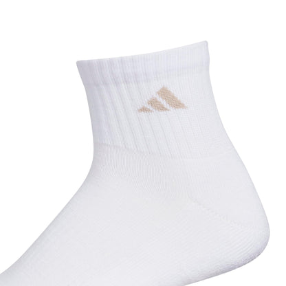 adidas Men's Socks, Athletic Cushioned Quarter 6-Pack, Ankle Fit with Arch Support