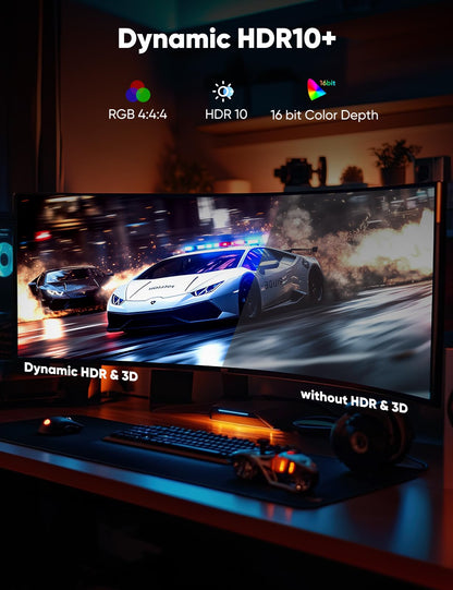 Capshi 8K DisplayPort Cable 1.4, VESA Certified 6.6FT DP Cord (8K@60Hz, 4K@144Hz, 2K@240Hz), 32.4Gbps Display Port Cable for Gaming Monitor, Graphic, PC, HDR/HDCP 2.2/FreeSync/G-Sync, Braided, Grey