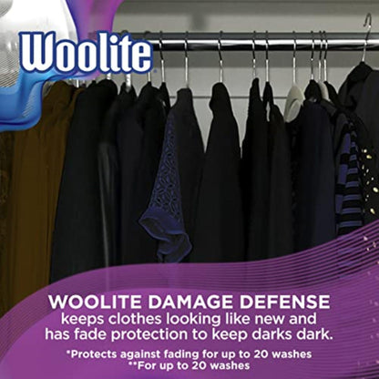 Woolite Darks Defense Liquid Laundry Detergent, 66 Loads, 100 Fl Oz, HE & Regular Washers, Packaging May Vary
