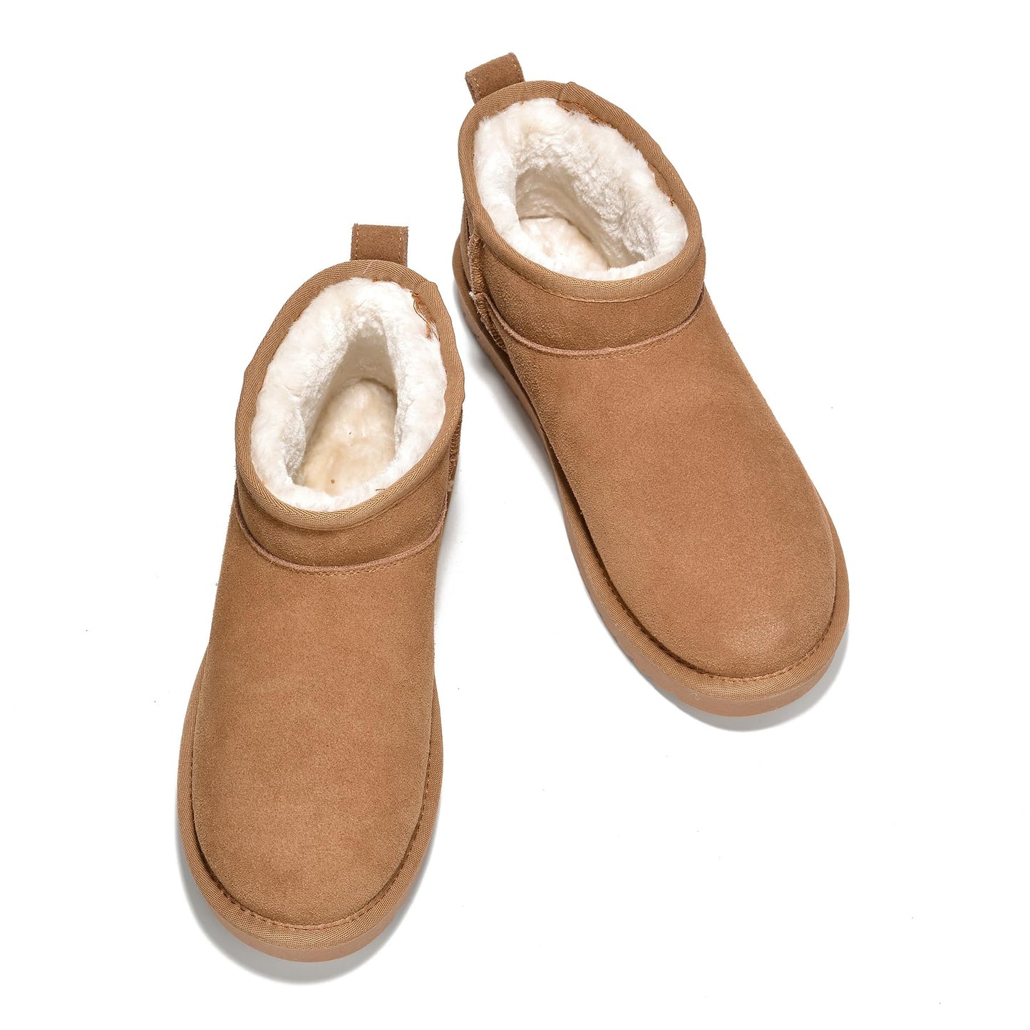 Project Cloud Genuine Suede Ankle Boots for Women - Water Resistant with Memory Foam Insole Winter Boots for Women - Trending Shoes & Comfortable Women's Ankle Boots (Hippy_W, CHSTNUT,9)