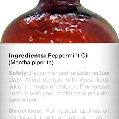 Majestic Pure Peppermint Essential Oil | 100% Pure and Natural Peppermint Oil | Premium Grade Essential Oils for Hair Care, Home Diffusers, Aromatherapy, Massage and Humidifiers | 4 Fl Oz (Pack of 2)