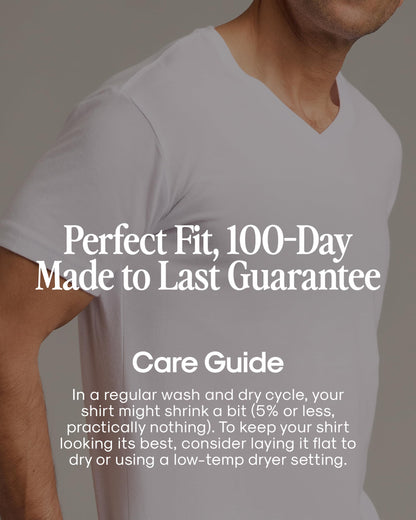 True Classic Mens V Neck T Shirts – Soft, Fitted Undershirts for Men Pack – Mens Undershirts – Cotton Blend, Tag-Free, Pack of 1, Black, M