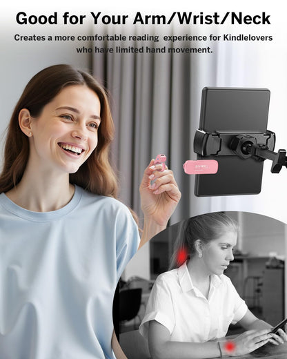 DATAFY [Case-Friendly] Remote Control Page Turner Ring for Kindle Paperwhite Oasis Scribe Kobo eReaders, Camera Camcorder Remote Controls, Page Turner Clicker for iPhone ipad Tablets with Storage Bag