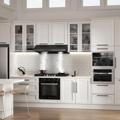 GASLAND Master 36 Inch Under Cabinet Range Hood, Matte Black, 700 CFM for Heavy-Duty Cooking Kitchen Exhaust Fan, 3-speed Powerful Stove Vent Hood 67dB, Three Filters Vent Hood with 5000K LED light