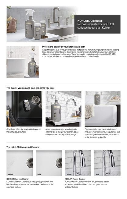 Kohler K-EC23732-NA Tub and Shower Cleaner, Bathroom Cleaner, 28 FL Oz