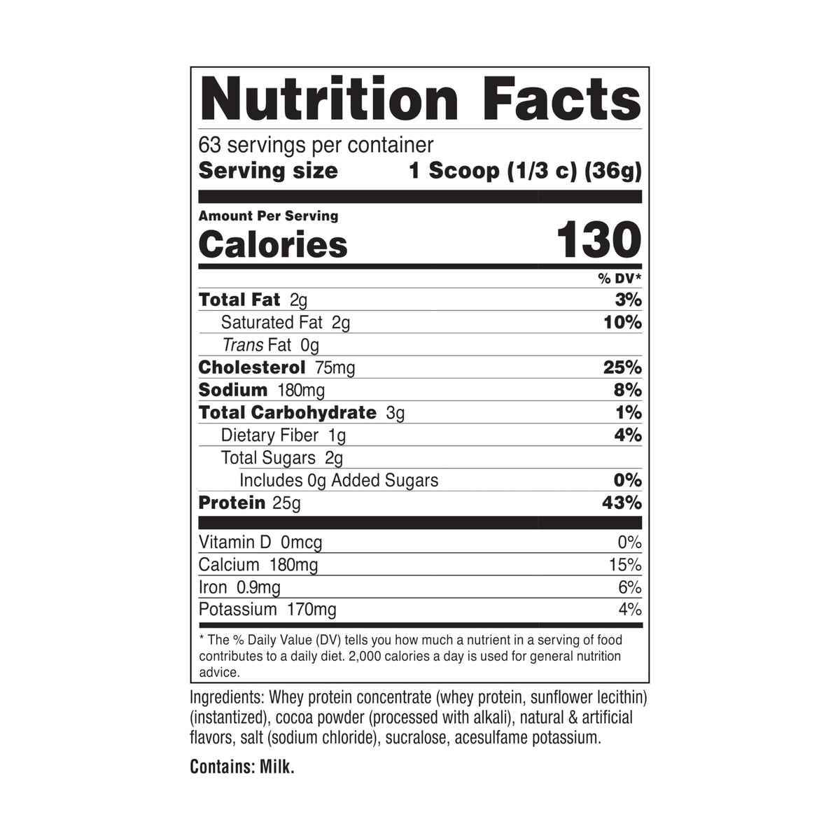 Nutricost Whey Protein Concentrate (Chocolate) 5LBS