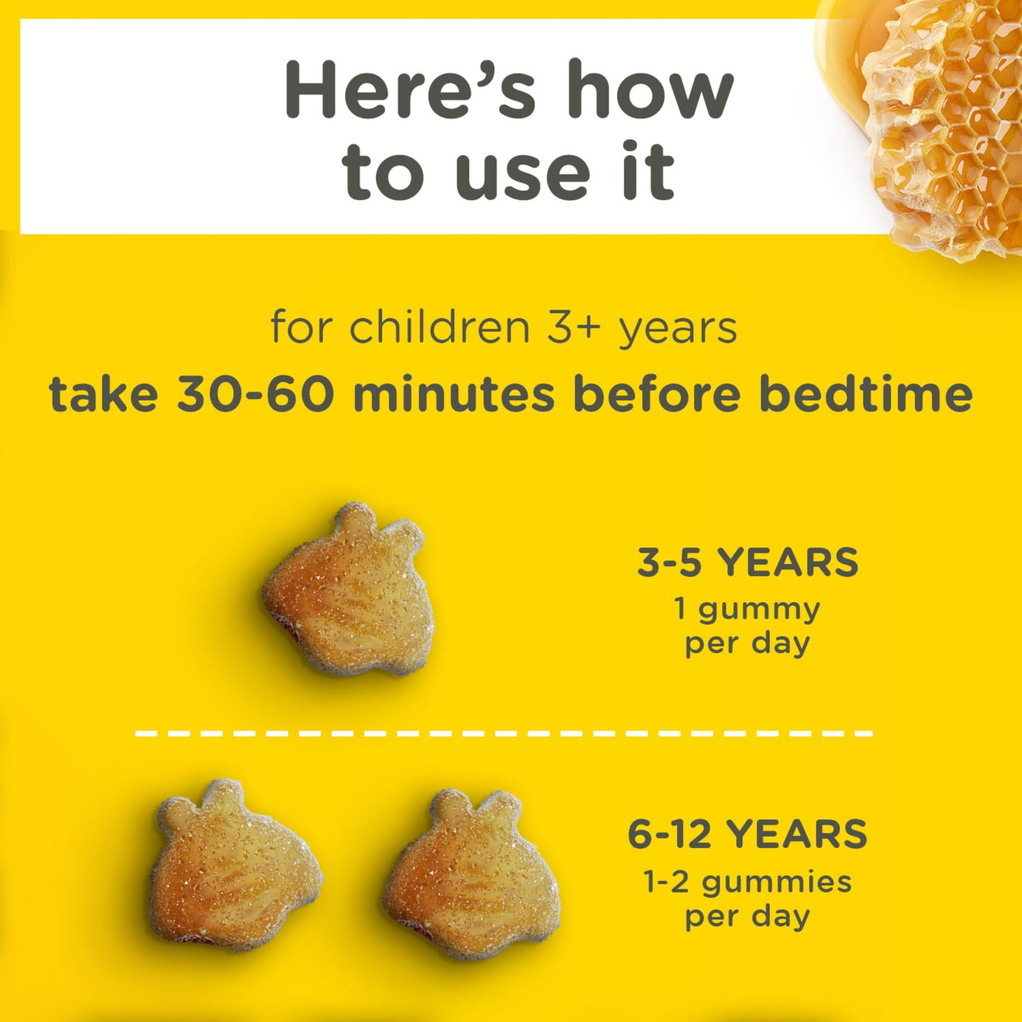 Zarbee's Children's Sleep Gummies with Melatonin, Non-Habit Forming Children's Sleep Gummies Work with Natural Sleep Cycles to Promote Peaceful Sleep, Drug-Free, Natural Strawberry, 60 ct