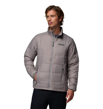 Columbia Men's Voodoo Falls 590 Turbodown II Jacket, Light Grey, Medium