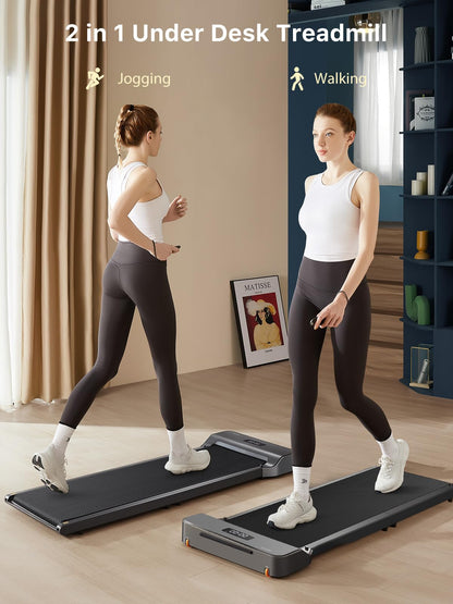 WALKINGPAD Z1 Walking Pad, Folding Under Desk Treadmill for Home Office with 242lb Capacity, 2 in 1 Portable Treadmill for Walking and Jogging Remote Control in LED Display (Gray) (Gray)