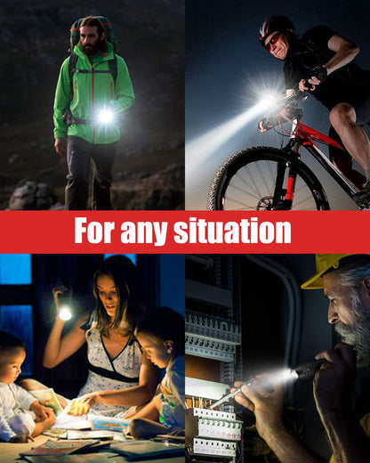 Victoper LED Flashlight 2 Pack, Bright 3500 Lumens Tactical Torch High Lumens with 5 Modes, Waterproof Zoomable Flash Light for Outdoor, Gifts for Camping Essentials Gear