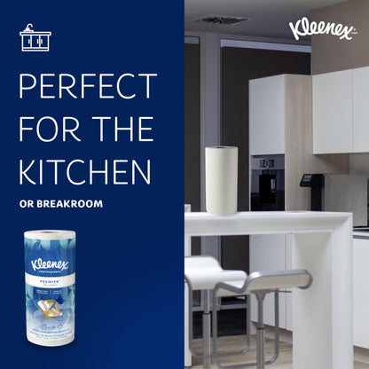 Kleenex Professional Premier Kitchen Paper Towels (13964), Cloth-Like Softness, White (70 Sheets/Roll, 24 Rolls/Case, 1,680 Sheet Total)