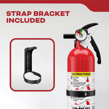 Kidde FA110 Multi Purpose Fire Extinguisher 1A10BC, 1 Pack, red