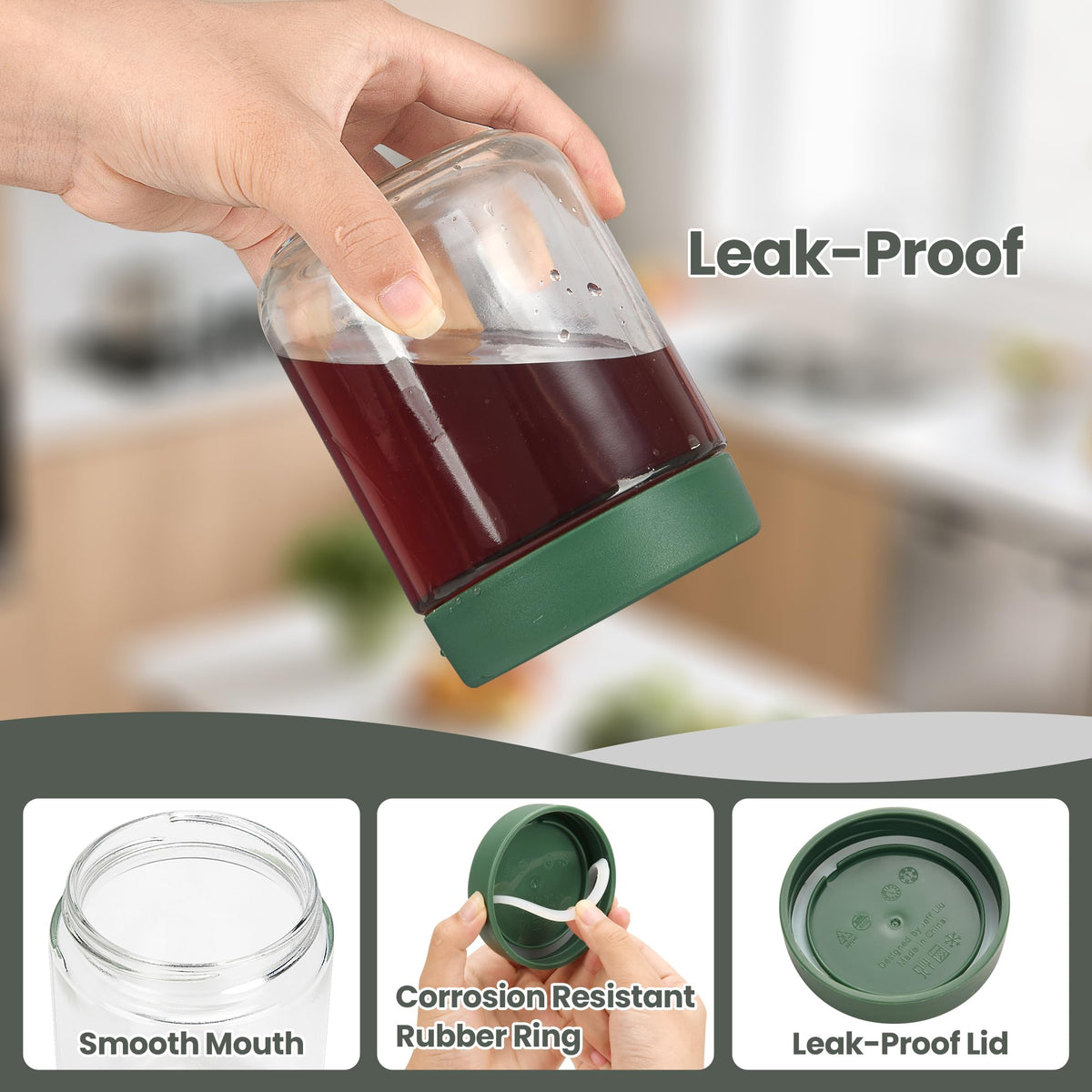 Lulonpon 8 Pieces 16 oz Overnight Oats Containers with Lids, Glass Storage Containers with Airtight Lids, Glass Overnight Oat Jars, Wide Mouth Snack Oats Jars, Jar for Salad Yogurt Spice