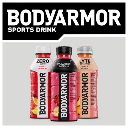 BODYARMOR LYTE Sports Drink Low-Calorie Sports Beverage, Blueberry Pomegranate, Coconut Water Hydration, Natural Flavors With Vitamins, Potassium-Packed Electrolytes, Perfect For Athletes, 16 Fl Oz (Pack of 12)
