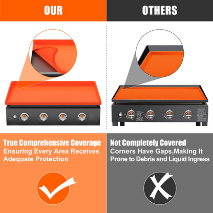 Silicone Griddle Mat Cover for Blackstone - 36 Inch True All-Encompassing Coverage Heavy Duty Food Grade Grill Buddy Mat, All Season Cooking Surface Protective Cover