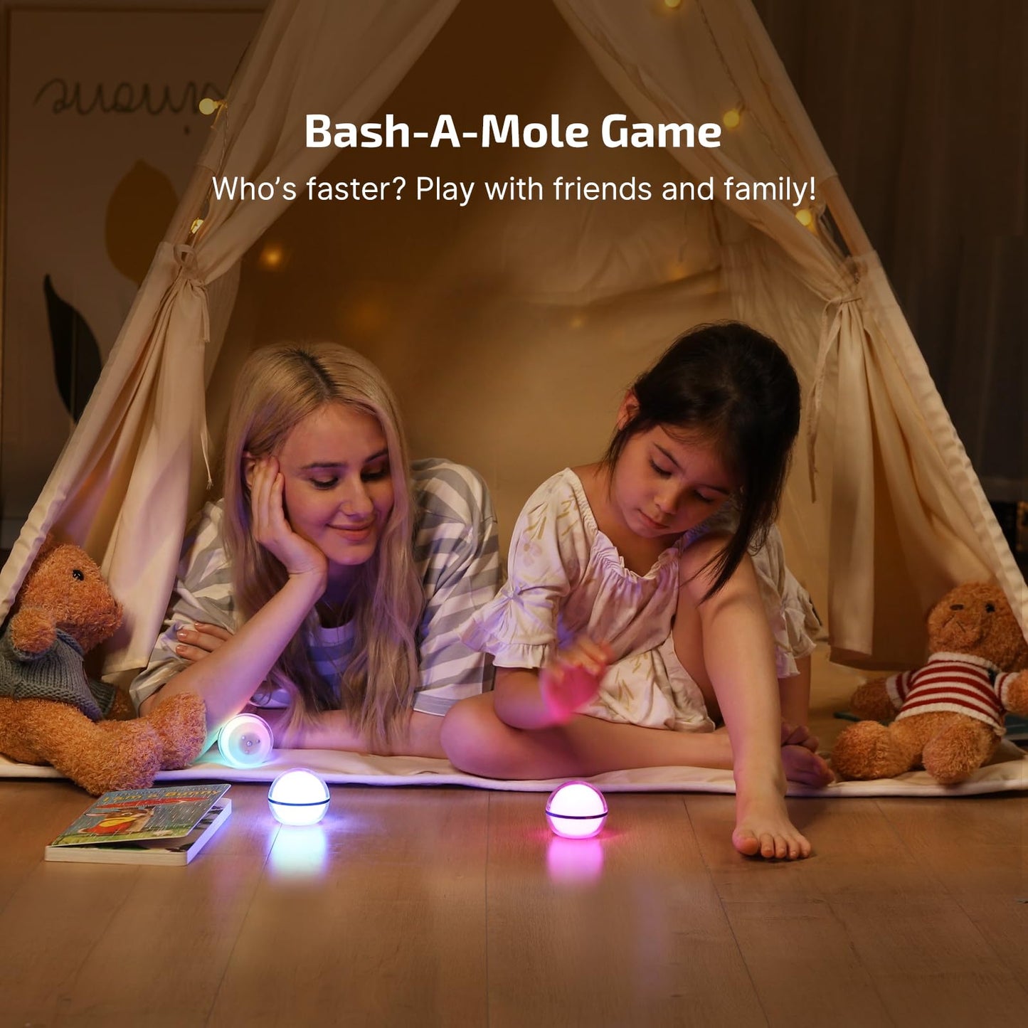 OLIGHT Sphere Smart Night Light, 75 lumens Stepless Dimming Table Lamp with Remotely APP Control, Magnetic Rechargeable RGB Ambient Lighting for Sleeping, Reading, and Relaxation