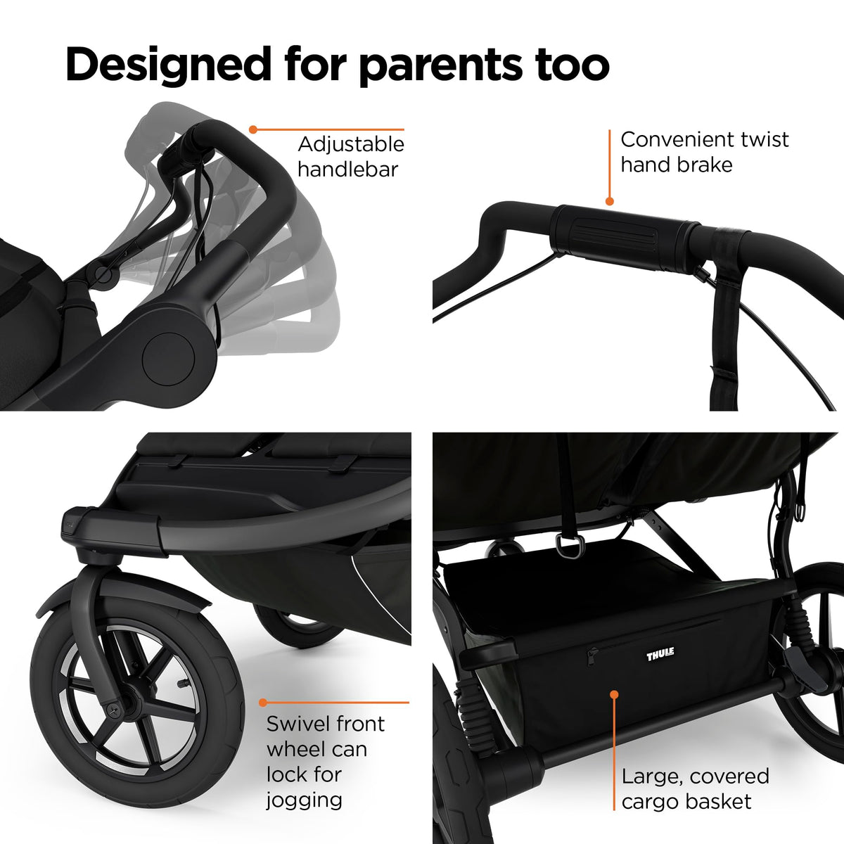Thule Urban Glide 3 Double, Black