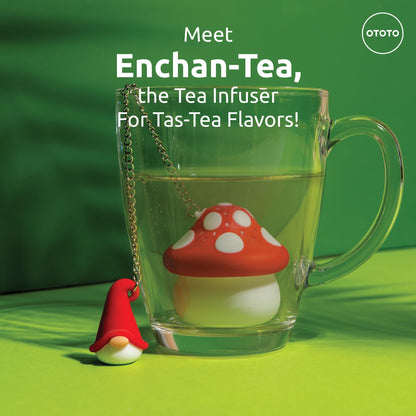 Cute Tea Strainers - Loose Leaf Tea Steeper, Tea Infuser for Loose Leaf Tea, Tea Diffusers, Tea Accessories, Mushroom Gifts, Cute Kitchen Accessories, White Elephant Gifts, (Gnomeo, Gnome)
