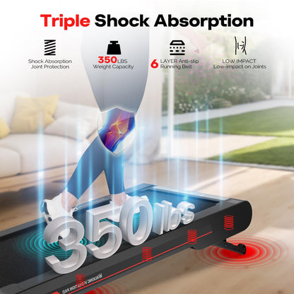 Sperax Walking Vibration Pad with Manual Incline,Under Desk Treadmill for Home,4 in 1 Vibration Plate Exercise Machine with APP,350LB Capacity