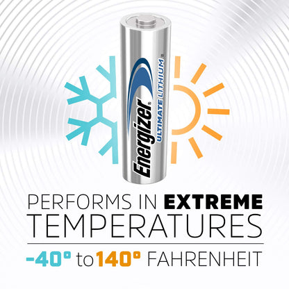 Energizer Ultimate Lithium AA Size Batteries - 20 Pack (5-4packs)