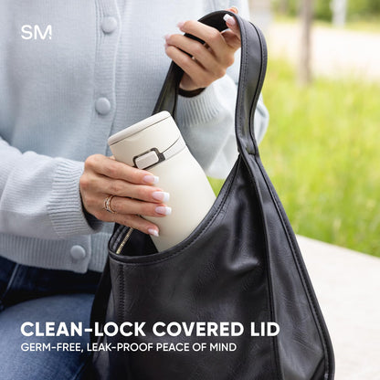 Simple Modern Mesa Loop Water Bottle with Straw | 24oz Cup Holder Friendly Insulated Stainless Steel Bottles for Travel, Sports and School | Steel Harbor