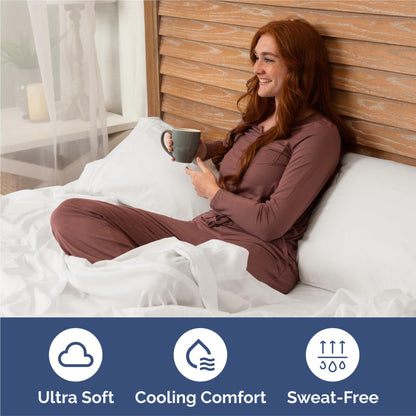 King Size 4 Piece Sheet Set - Comfy Breathable & Cooling Bed Sheets Set - Hotel Luxury Bedding for Women, Men, Kids, Teens, Boys & Girls - Deep Pockets, Soft, Wrinkle Free - Oeko-Tex - Antique White