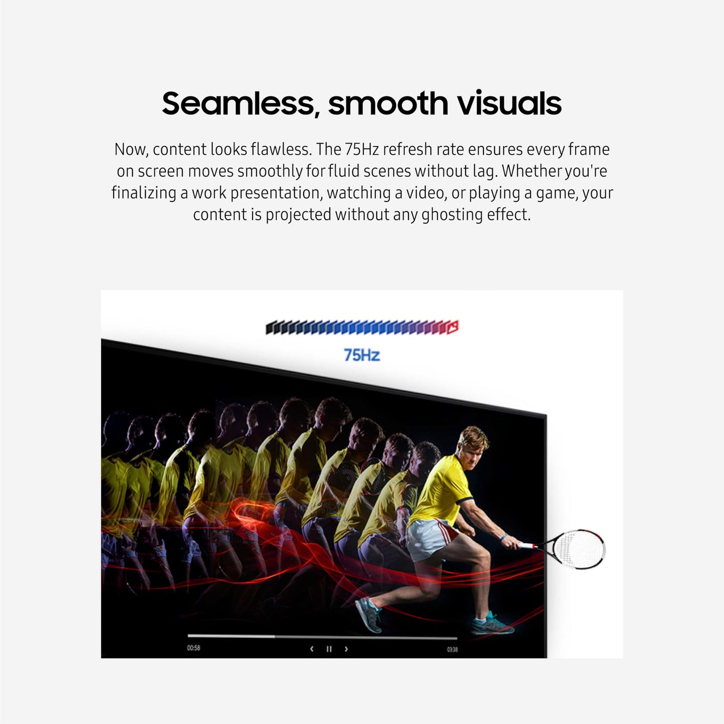 Samsung 32-Inch Flat Computer Monitor, 75Hz, Borderless Display, AMD FreeSync, Game Mode, Advanced Eye Care, HDMI and DisplayPort, LS32B304NWNXGO, 2024
