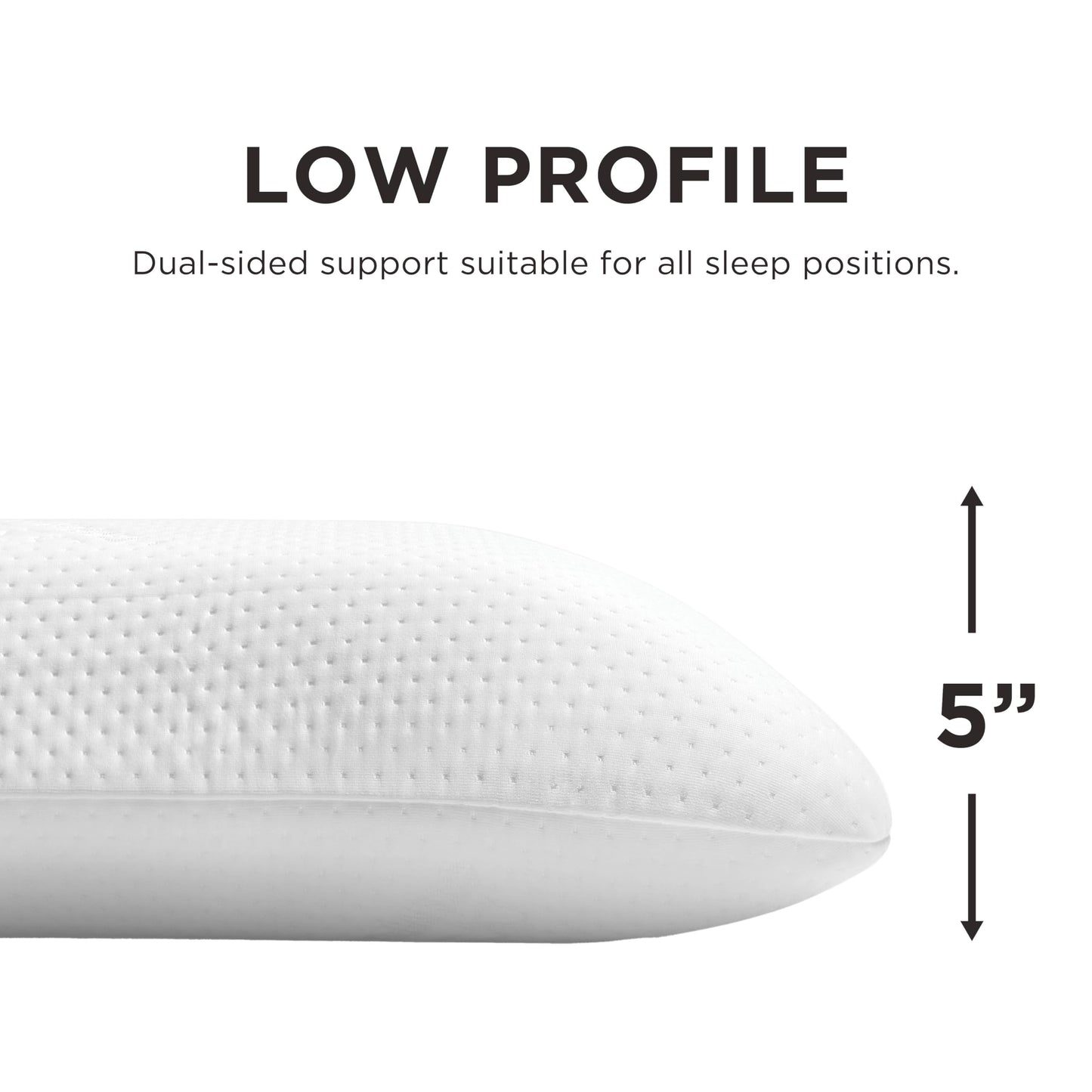 Tempur-Pedic Memory Foam Symphony Pillow Luxury Soft Feel, Standard, White