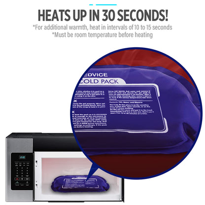 Reusable Hot and Cold Ice Packs for Injuries (3-Piece Set), Joint Pain, Muscle Soreness and Body Inflammation - Reusable Gel Wraps - Adjustable & Flexible for Knees, Back, Shoulders, Arms and Legs