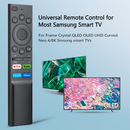 (Pack of 2) Universal Replacement for Samsung-Smart-TV Remote Control - Compatible with Samsung-Frame TV Crystal QLED OLED UHD Curved Neo 4/8K Smart TVs