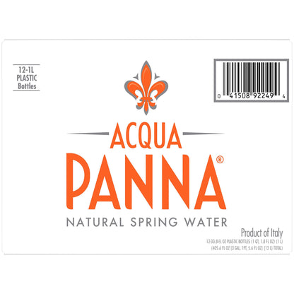 Acqua Panna Natural Spring Water, 33.8 Fl Oz (Pack of 12)
