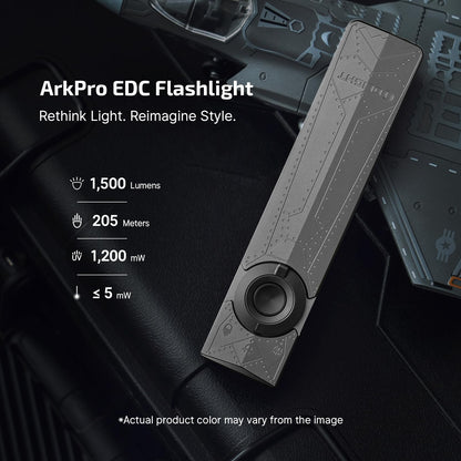 OLIGHT ArkPro EDC Flat Flashlight Rechargeable with Green Beam, UV and White LED, 1500 Lumens USB-C Pocket Camping Flashlight, Spotlight Floodlight for Outdoor Emergency Working (Phantom Squadron CW)