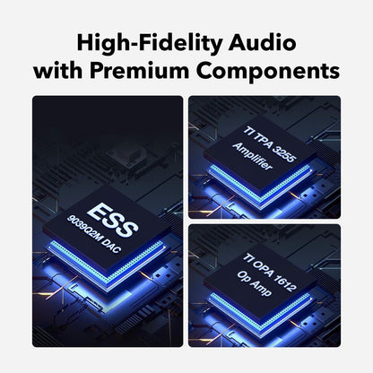 WiiM Vibelink Amp | 100W Power Amplifier with Premium ESS 9039Q2M DAC and TI TPA3255 | Compatible with WiiM Mini, Pro, Pro Plus, and Ultra | RCA, Coax, and Optical Inputs | Space Gray