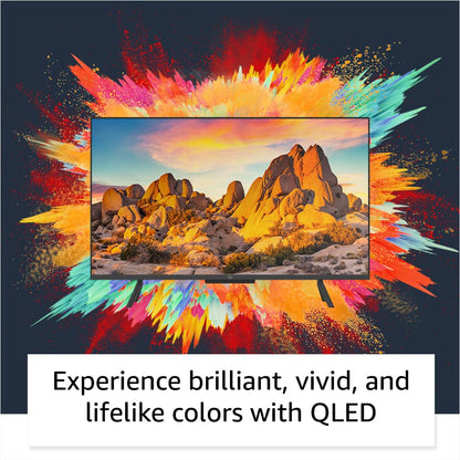 Amazon Fire TV 43" Omni QLED Series 4K UHD smart TV, Dolby Vision IQ, Fire TV Ambient Experience, hands-free with Alexa