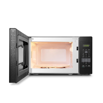 COMFEE EM720CPL-PMB Countertop Microwave Oven with Sound On/Off, ECO Mode and Easy One-Touch Buttons, 0.7 Cu Ft, Black