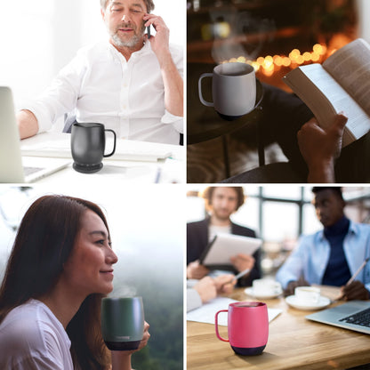 Nextmug - Temperature-Controlled, Self-Heating Coffee Mug (Sage - 14 oz.)