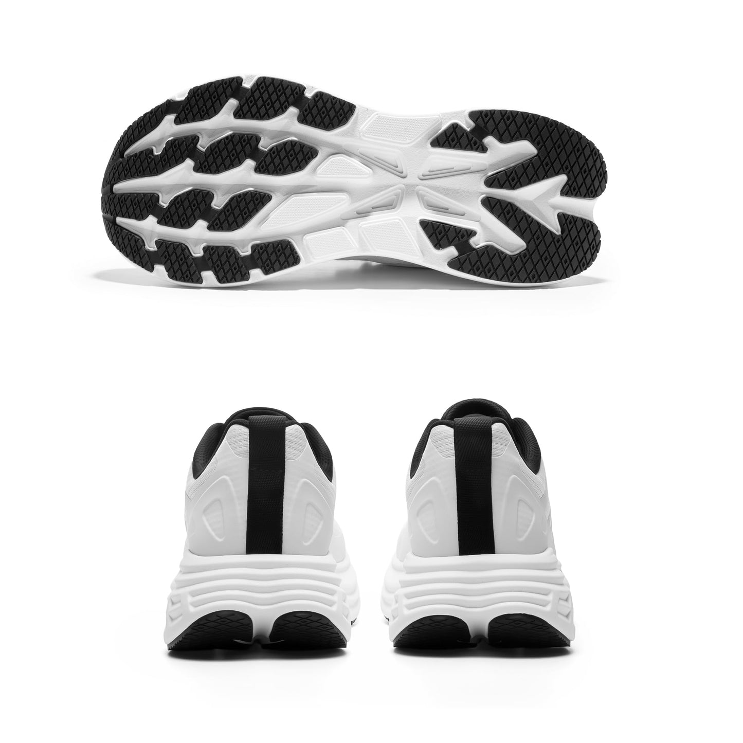 NORTIV 8 Women's Walking Shoes Cushion Running Tennis Shoes ActiveFloat Non-Slip Comfortable Breathable Workout Gym Sports Athletic Fashion Sneakers,Size 8.5,White,SNWS245W