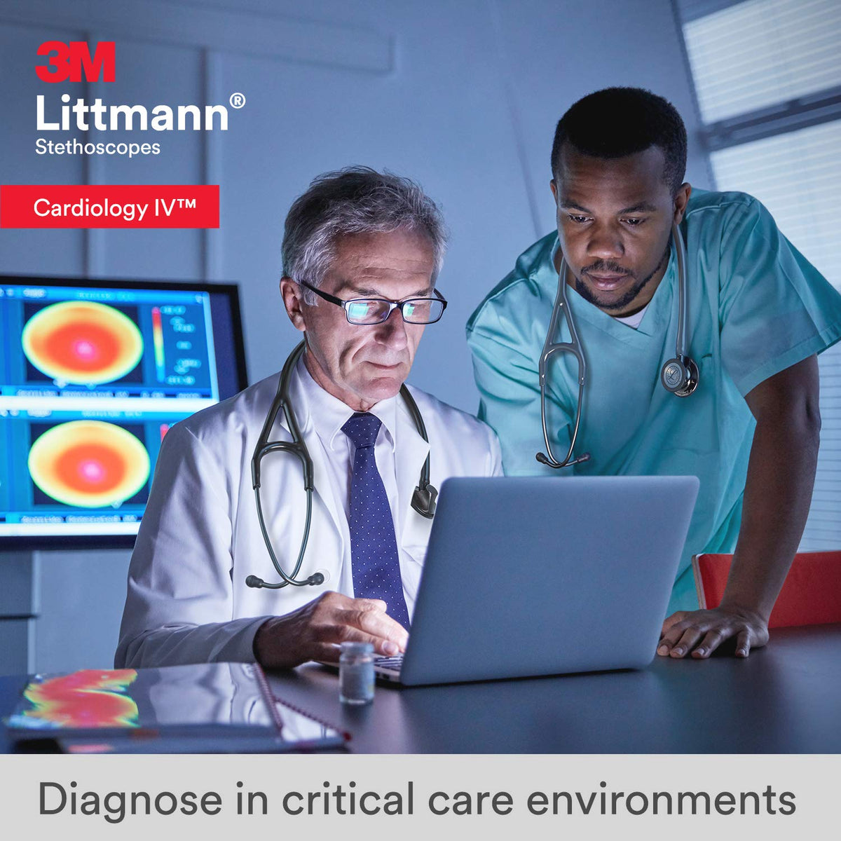 3M Littmann Cardiology IV Diagnostic Stethoscope, 6200, More Than 2X as Loud, Weighs Less