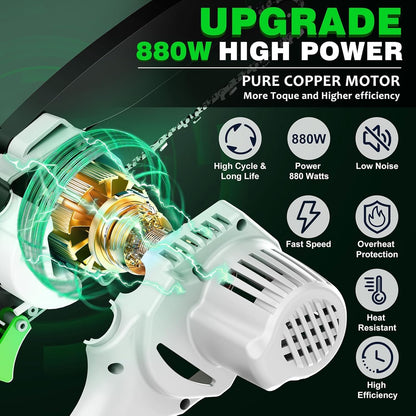 CEEPUY Mini Chainsaw Cordless,[2025 Upgraded] 6 Inch Portable Electric Chain Saw w/Automatic Oiler/Battery Powered Small Handheld Saw w/Security Lock Trees Branches Trimming,Wood Cutting.