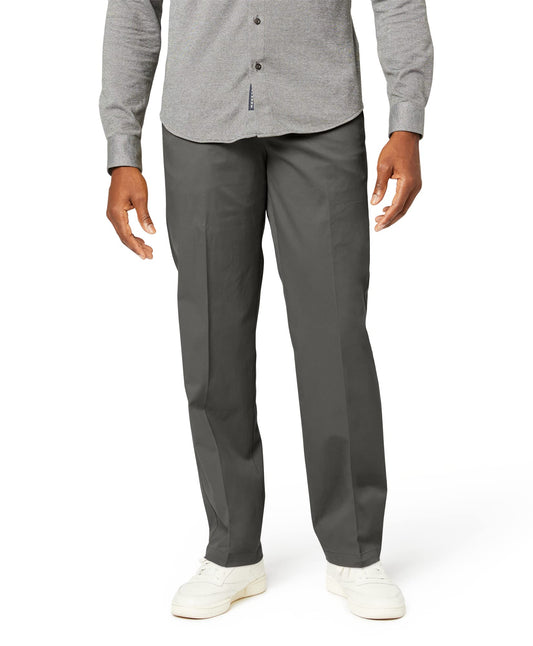Dockers Men's Classic Fit Workday Khaki Smart 360 Flex Pants (Standard and Big & Tall), Storm Grey, 34W x 32L
