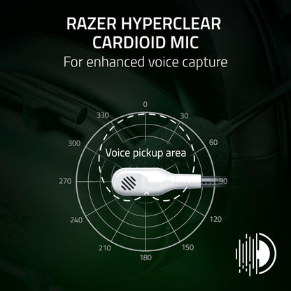 Razer BlackShark V2 X Xbox Gaming Headset: 50mm Drivers - Cardioid Mic - Lightweight - Comfortable Noise Isolating Earcups - for Xbox Series X, Series S, PS5, PC, Switch via 3.5mm Audio Jack - White