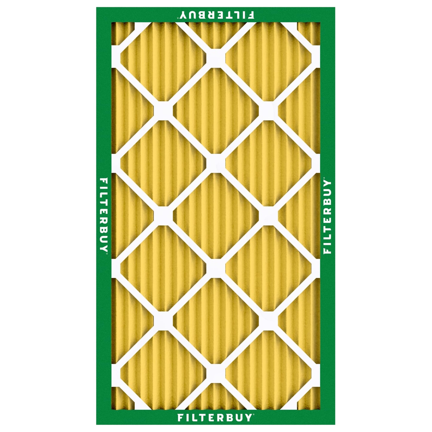 Filterbuy 14x25x1 Air Filter MERV 11 (MPR 1200) Allergen Defense Replacement (4-Pack), Electrostatic Pleated HVAC AC Furnace Filters, Made in USA (Actual Size: 13.50 x 24.50 x 0.75)