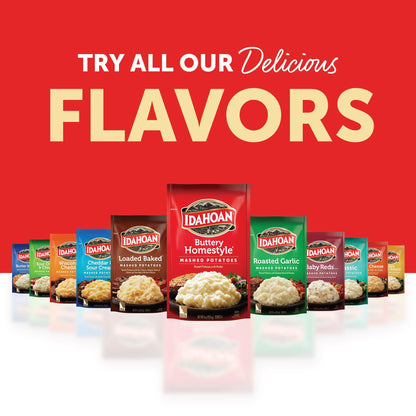 Idahoan Mashed, Buttery Homestyle, 8 Ounce (Pack of 8)