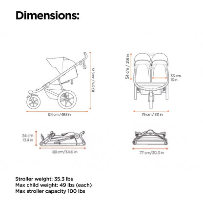 Thule Urban Glide 3 Double, Black